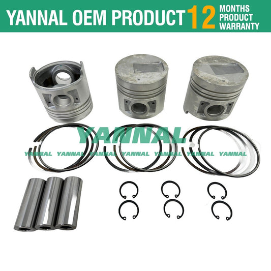 S3L2 piston with piston rings for S3L overhaul and rebuild kit engine -