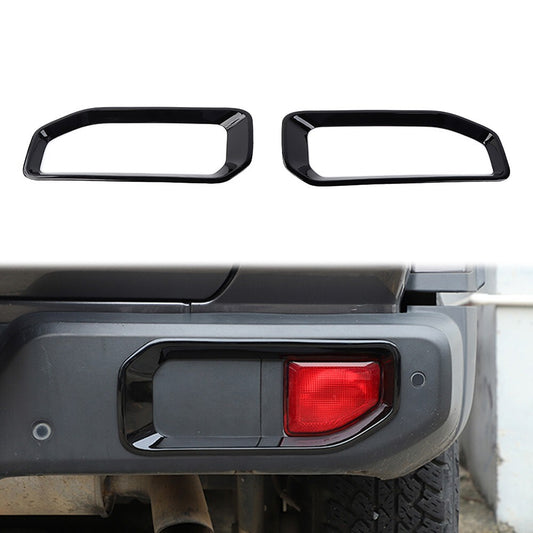 for Jeep for Wrangler JL 2018-2023 Rear Bumper Fog Light Lamp Cover Frame Trim ABS