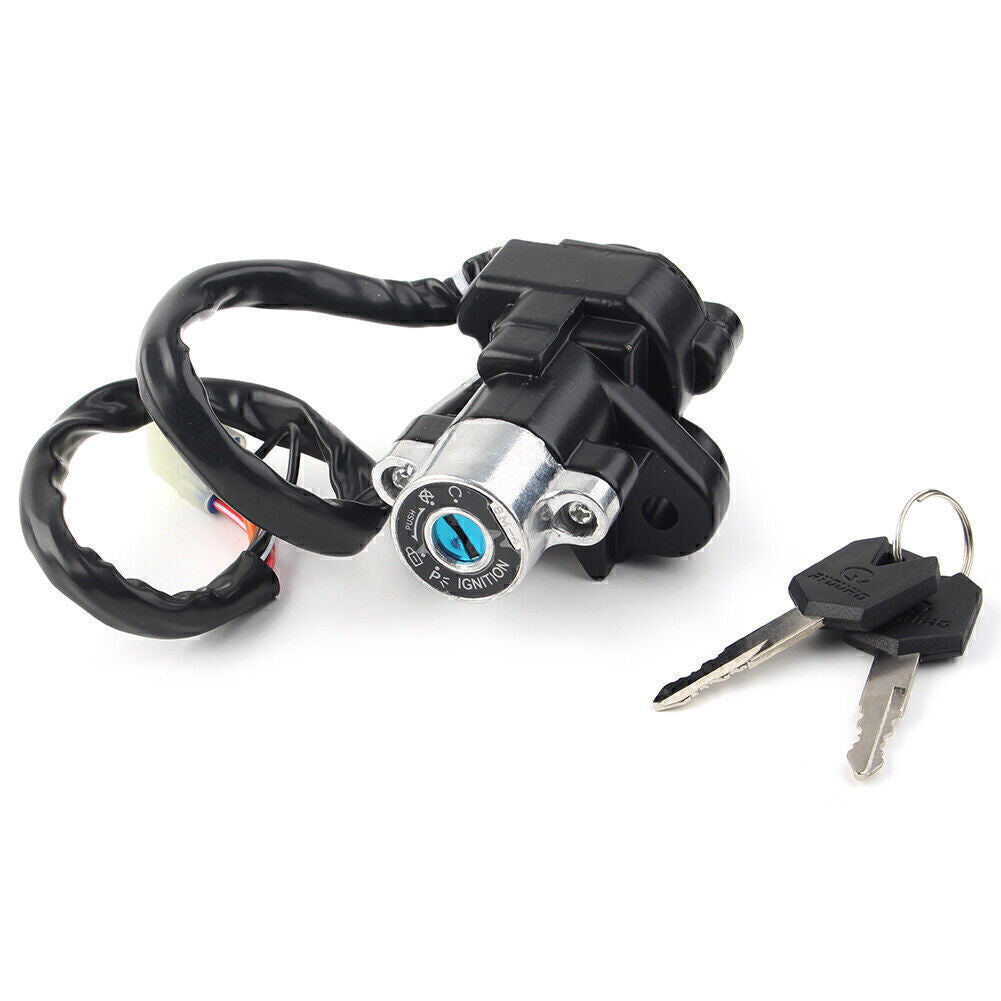for Suzuki GSX650 GSXR750 Ignition Switch Fuel Gas Cap Cover for Seat Lock Key Set Q
