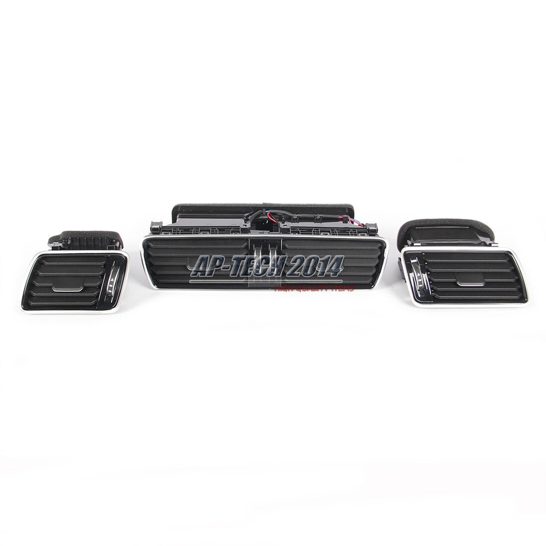 3* Dashboard AC Air Vent Kit Bright Chrome Fit for VW CC for Passat Q