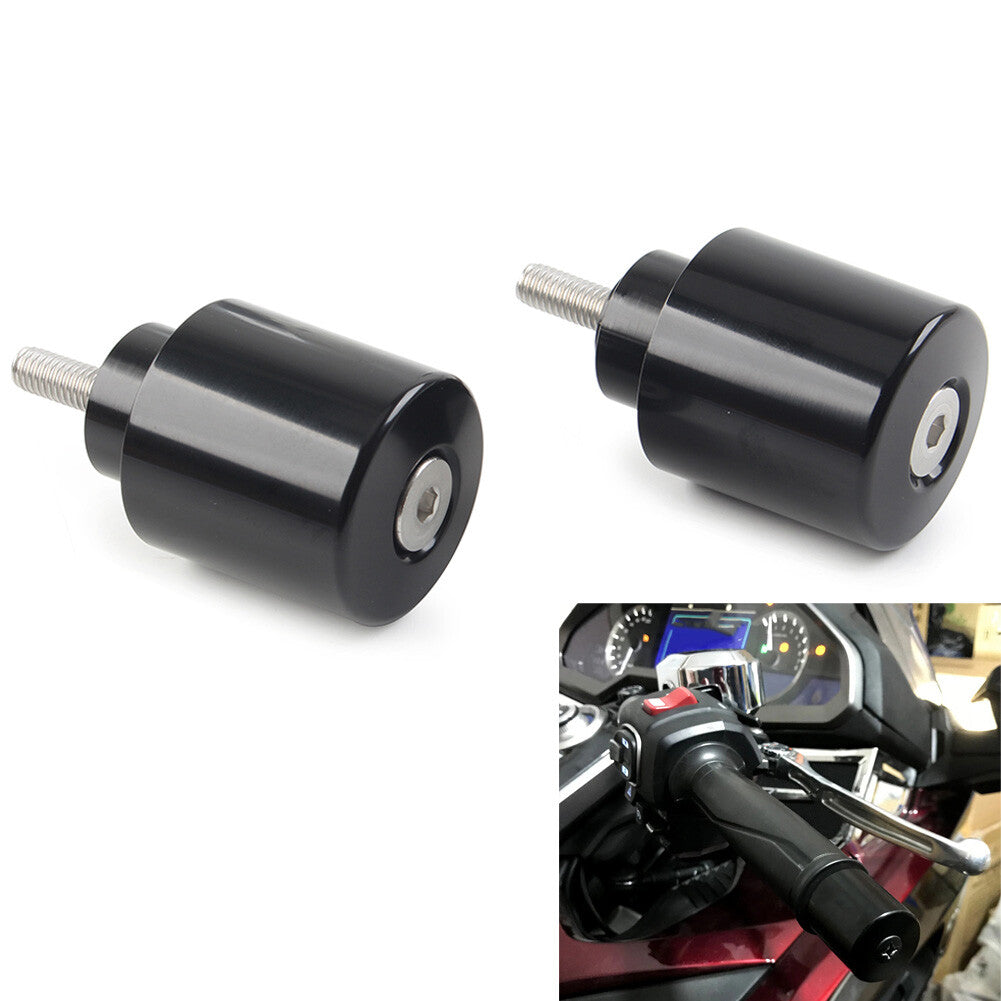 Bar Ends Handlebar Grips Cap for Honda GoldWing GL1800 2000-23 Motorcycle Black Q