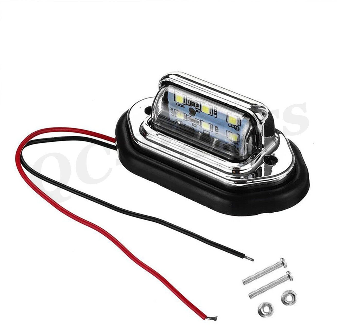 2X 12V/24V Car Signal Taillights, License Plate LED Lights, Accessories - Waterproof
