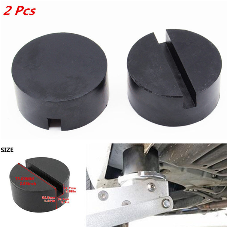 2x Car Universal Floor Jack Disk Rubber Pad Adapter Pinch Weld Side JACKPAD Tool