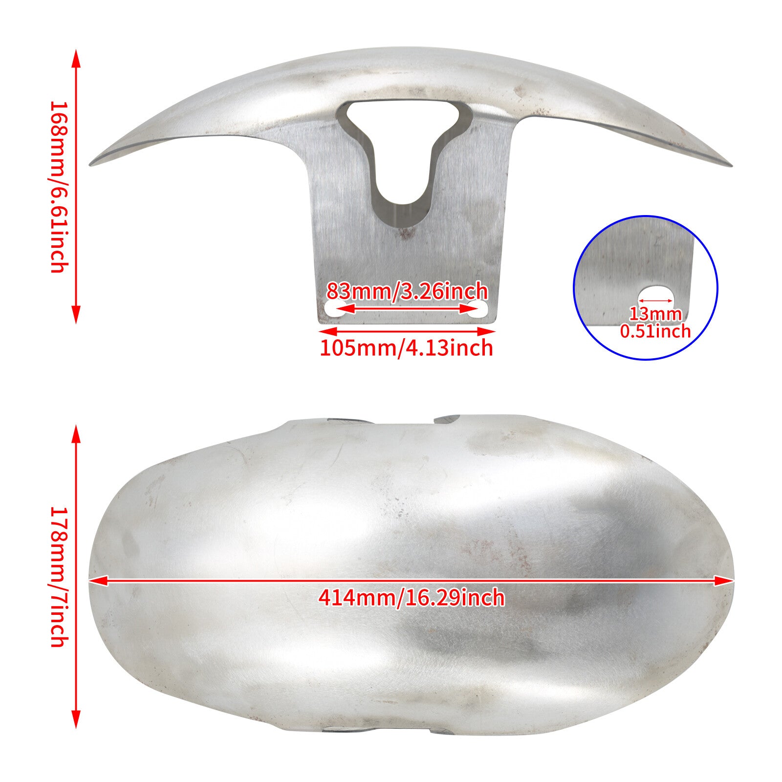 Unpainted Front Short Fender Fit for Harley M8 Fatboy FLFBS 160 R18 Wheel 18-23