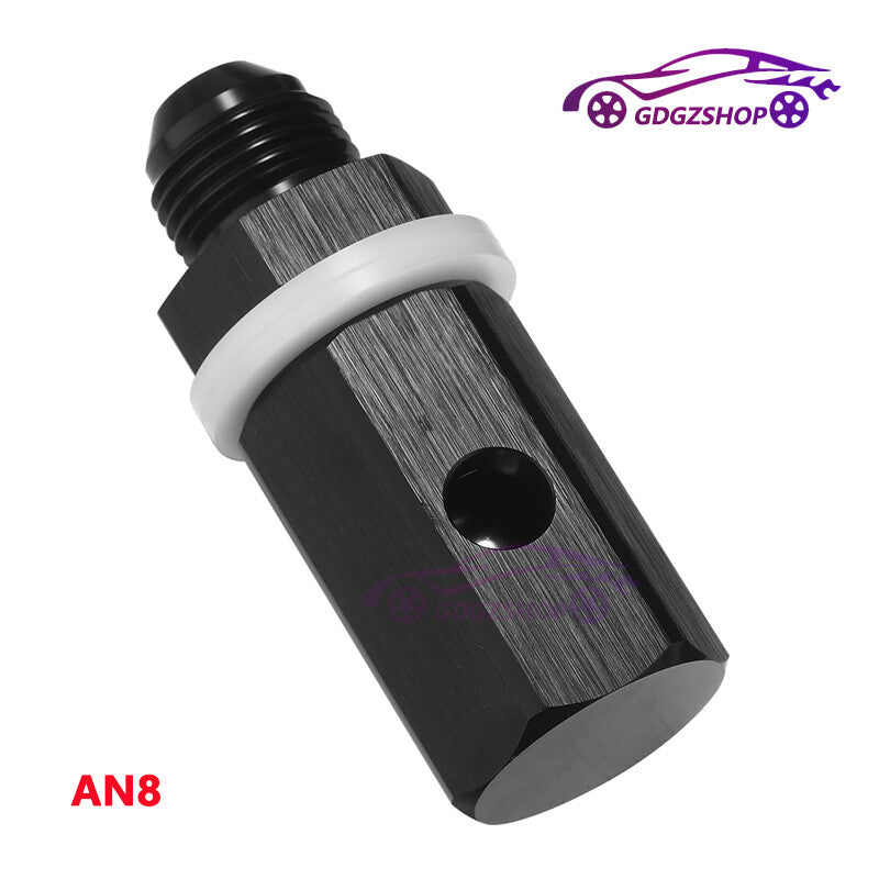 8AN Male Fuel Cell Tank Rollover Vent Valve Mounted Hose Line Fitting Aluminum Q
