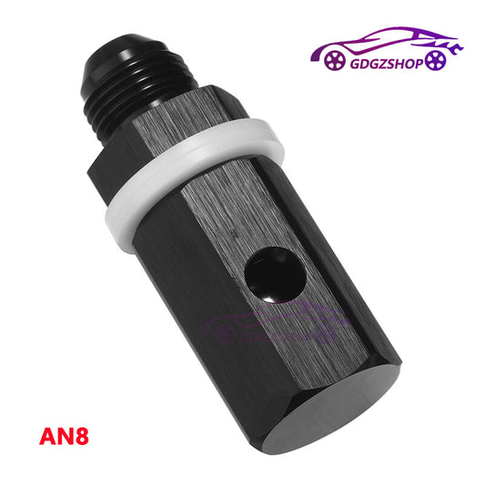 8AN Male Fuel Cell Tank Rollover Vent Valve Mounted Hose Line Fitting Aluminum Q
