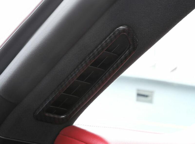 for Maserati for Levante 2017-2021 Carbon Fiber A Pillar Vent Air Outlet Frame Decor