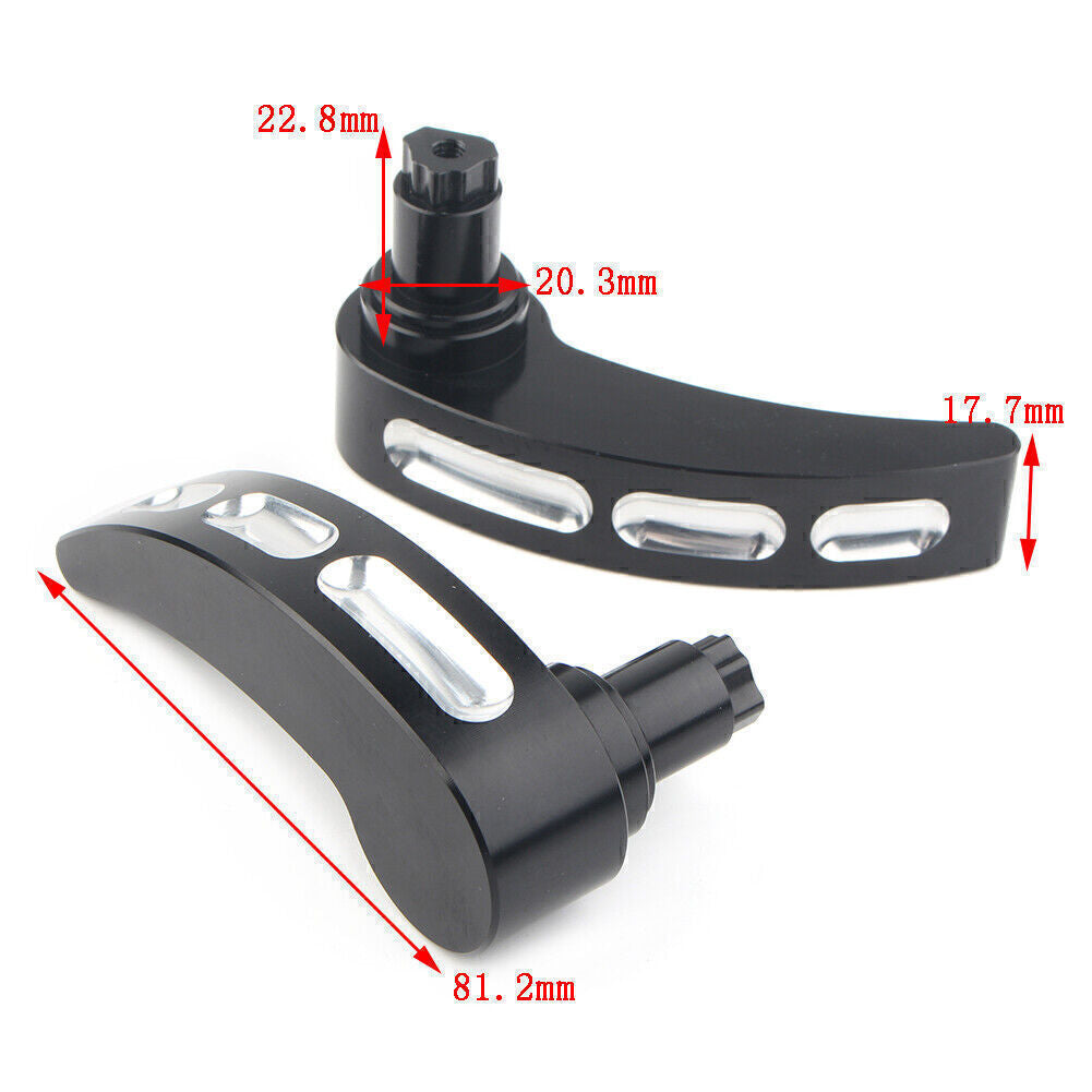 Black Saddlebag Lid Lifter Latch Levers for Harley Electra Road Tri Glide 14-17 Q