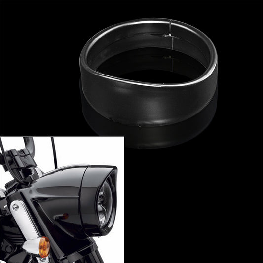 5.75'' Headlight Bezel Trim Ring Protect Guard Cover Fit For Dyna Sportster XL Q