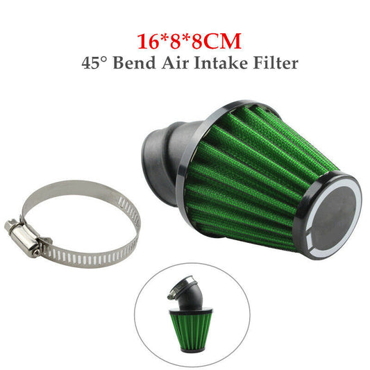 45mm Motorbike 45¡ã Bend Air Intake Filter Bend Cone Cleaner 1PC v