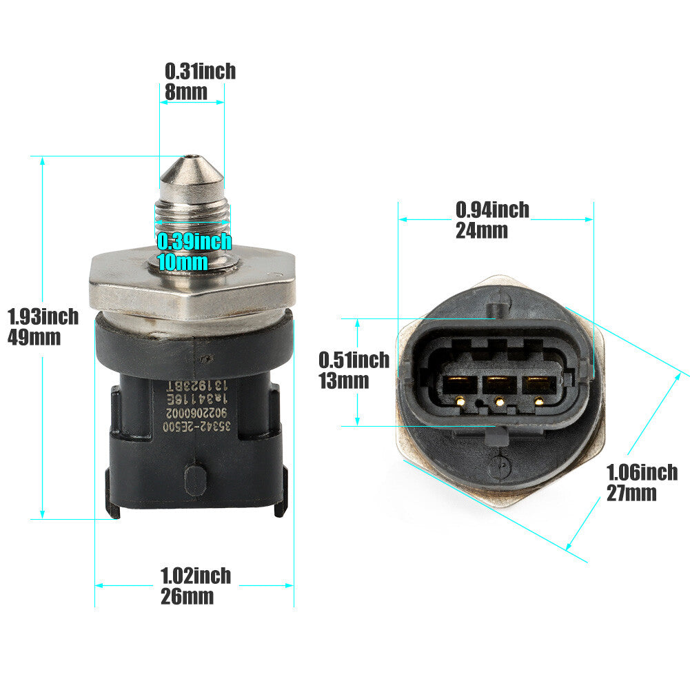 Fuel rail pressure sensor suitable for Mazda CX-7 2007-2009 2.3L 0261545074 L807-18-211- n