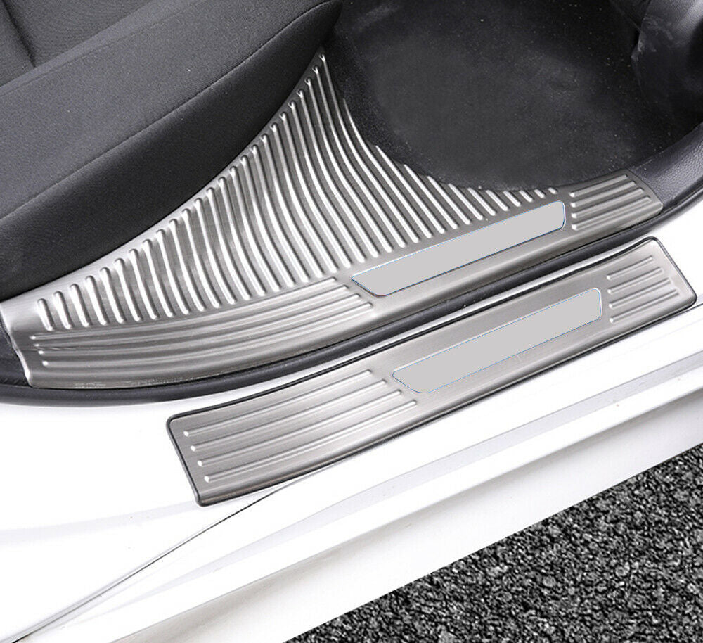 for Honda for Civic 2022-2023 silver Car Door Sill Cover Scuff Plate Protectors trim