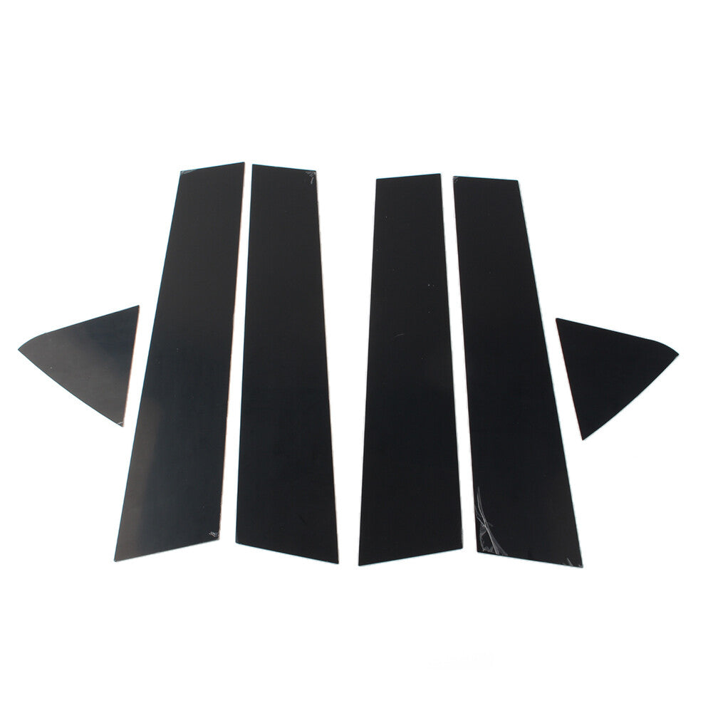 Window Pillar Posts Door Trim Glossy for Dodge Charger 2006-2010 Black 6PCs Car