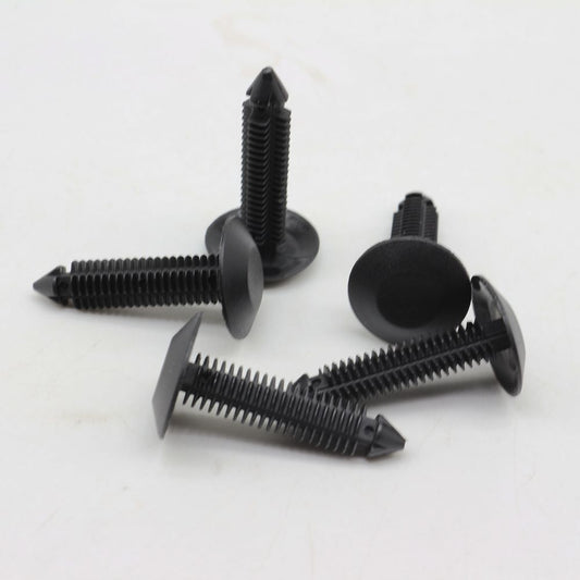 6 Pcs Black Nylon Rear Hood Seal Fastener Rivet Retainer Clip For GM 14074081