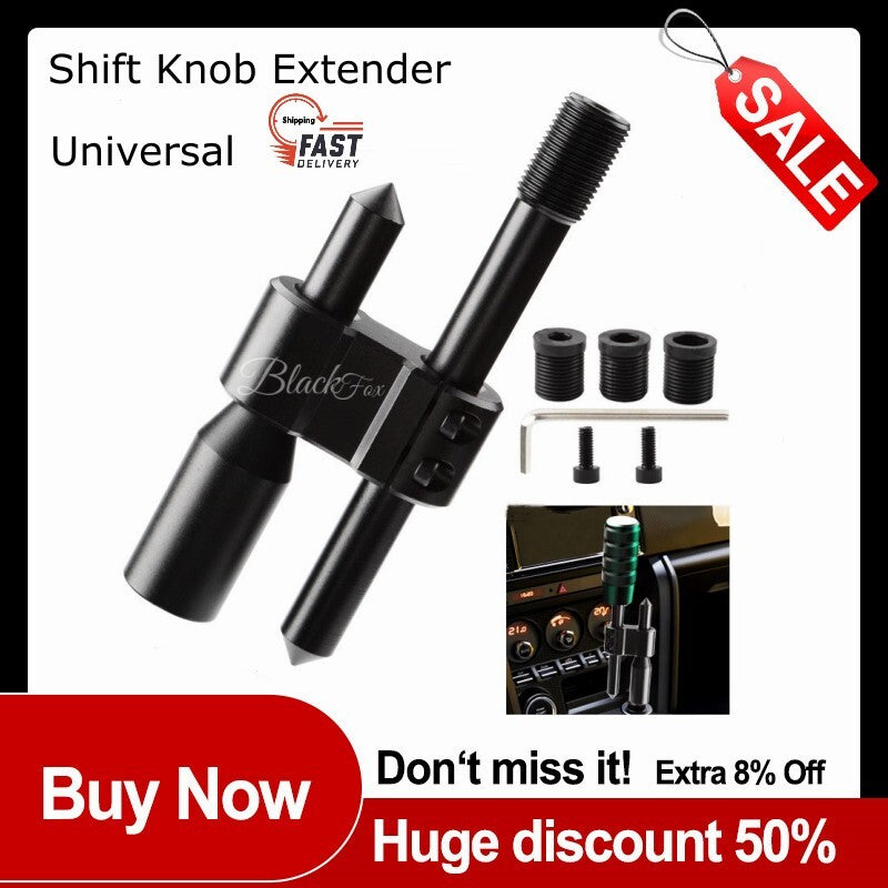 Car shift lever extender adjustable lever transmission extender M8/10/12 adapter
