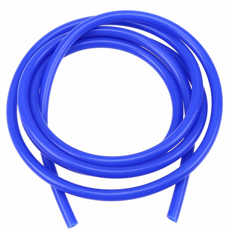 Car Vehicle Silicone Tubing Vacuum Tube 4mm Hose Tubing Pipe Blue 16.4ft Pipelin