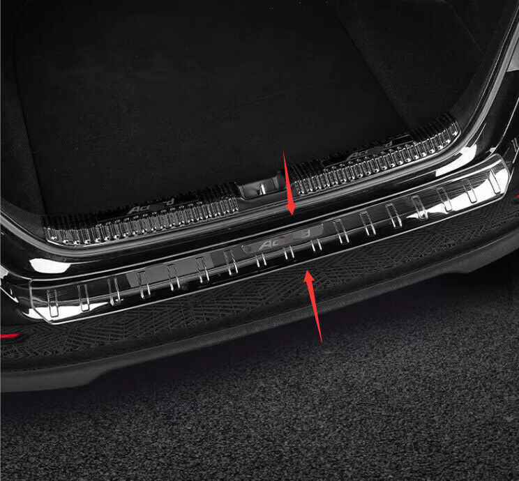 for Honda Accord 23-24 Black Steel Rear Bumper Outer Protector Guard 1PCS B n