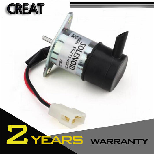 Fuel Stop Solenoid 12V For Kubota Zero Turn Mowers ZD25F ZD28 ZD326 ZD331 ZD1211