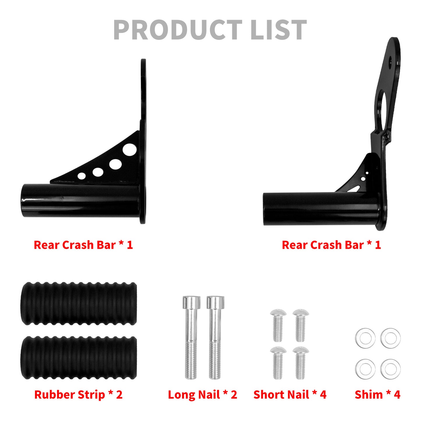 Rear Highway Passenger Foot Pegs Crash Bar for Harley Softail Low Rider 18-2023 Q