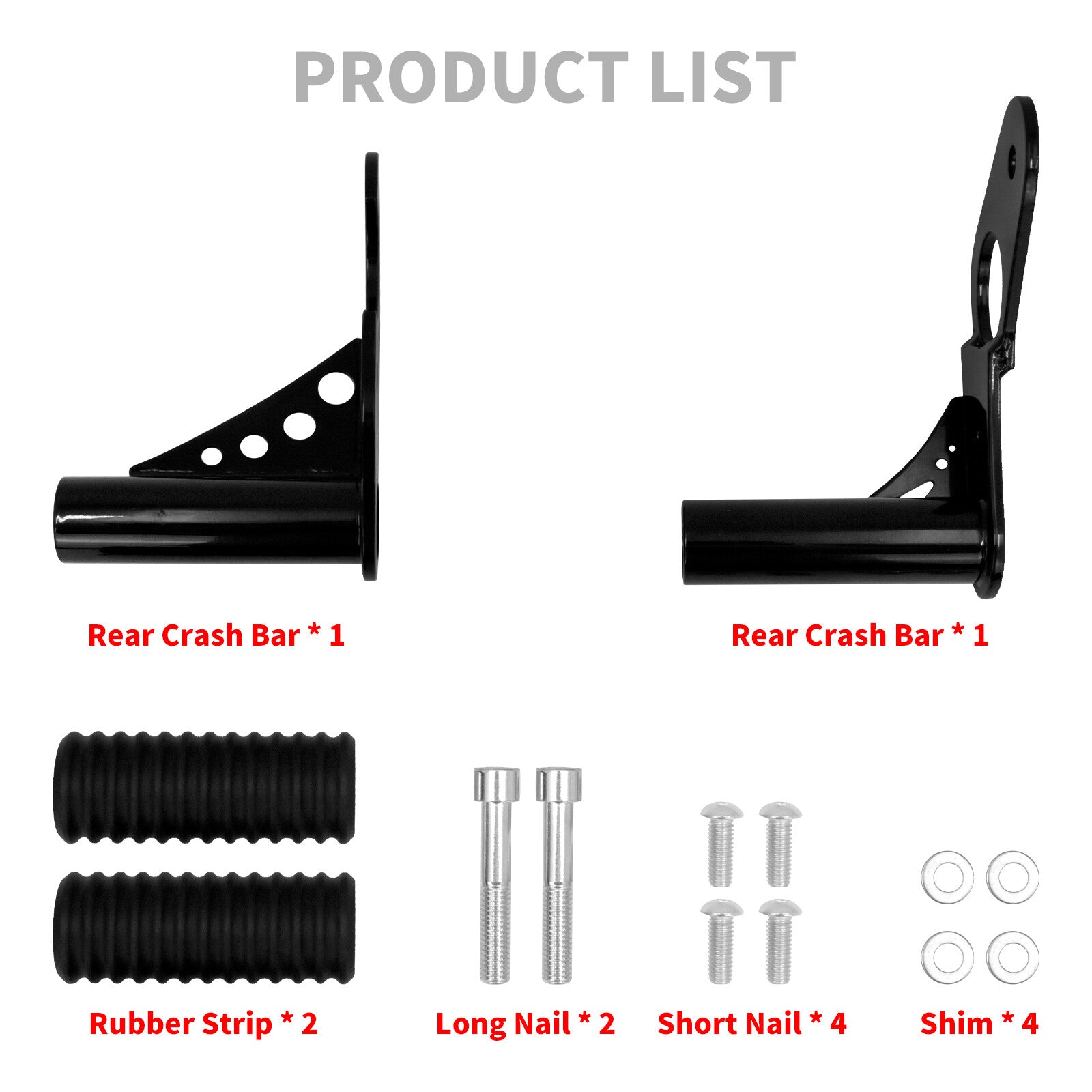 Rear Highway Passenger Foot Pegs Crash Bar for Harley Softail Low Rider 18-2023 Q