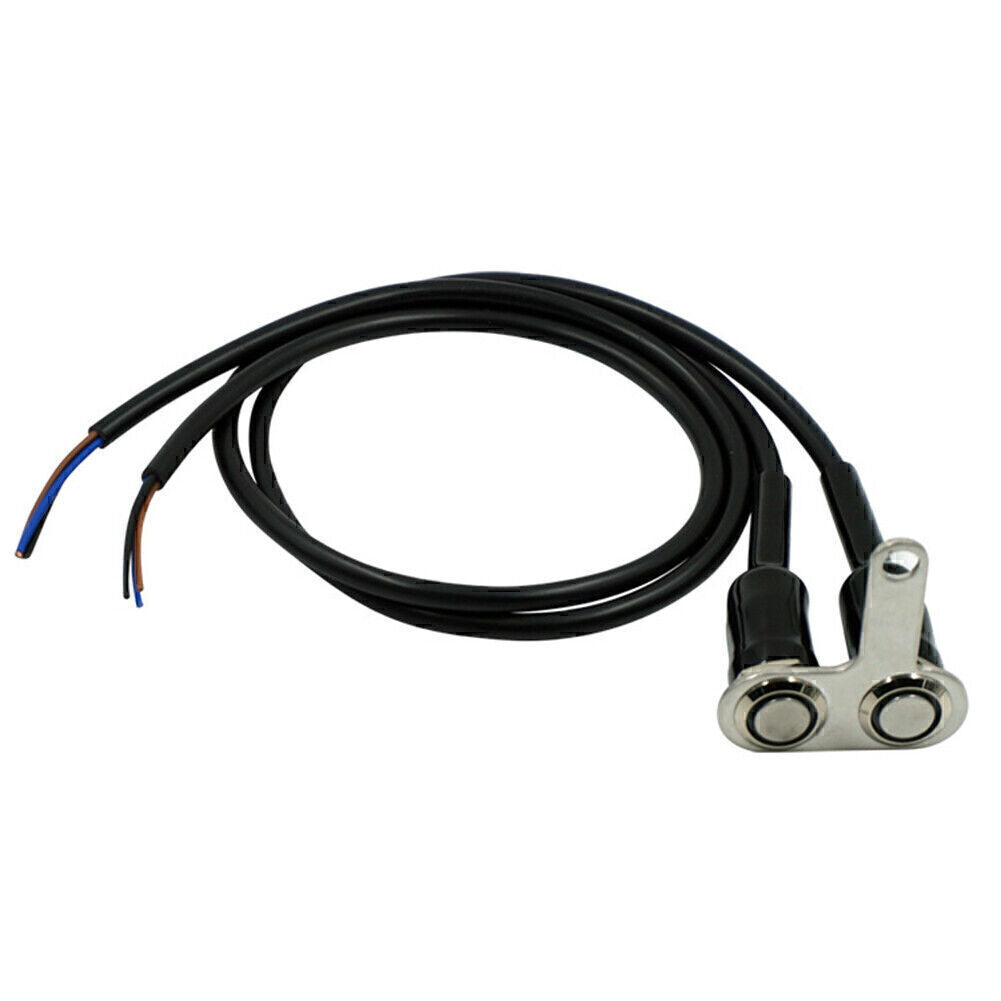 12V LED Motorcycle Handlebar Switch Headlight Fog Light ON-OFF Start Switch Blue