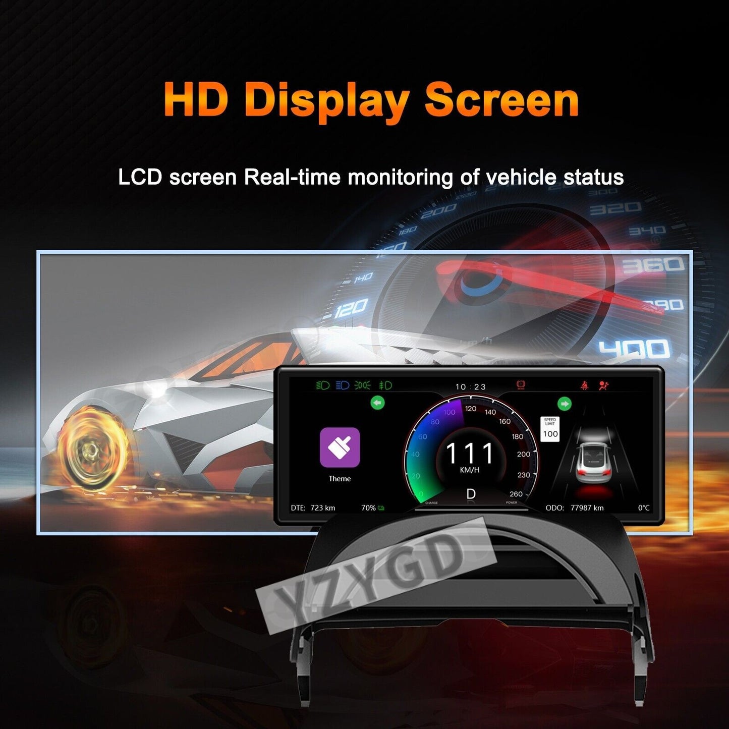 for Tesla for Model 3 /Y 6.2 Digital LCD Instrument Cluster Speedometer Dashboard Q
