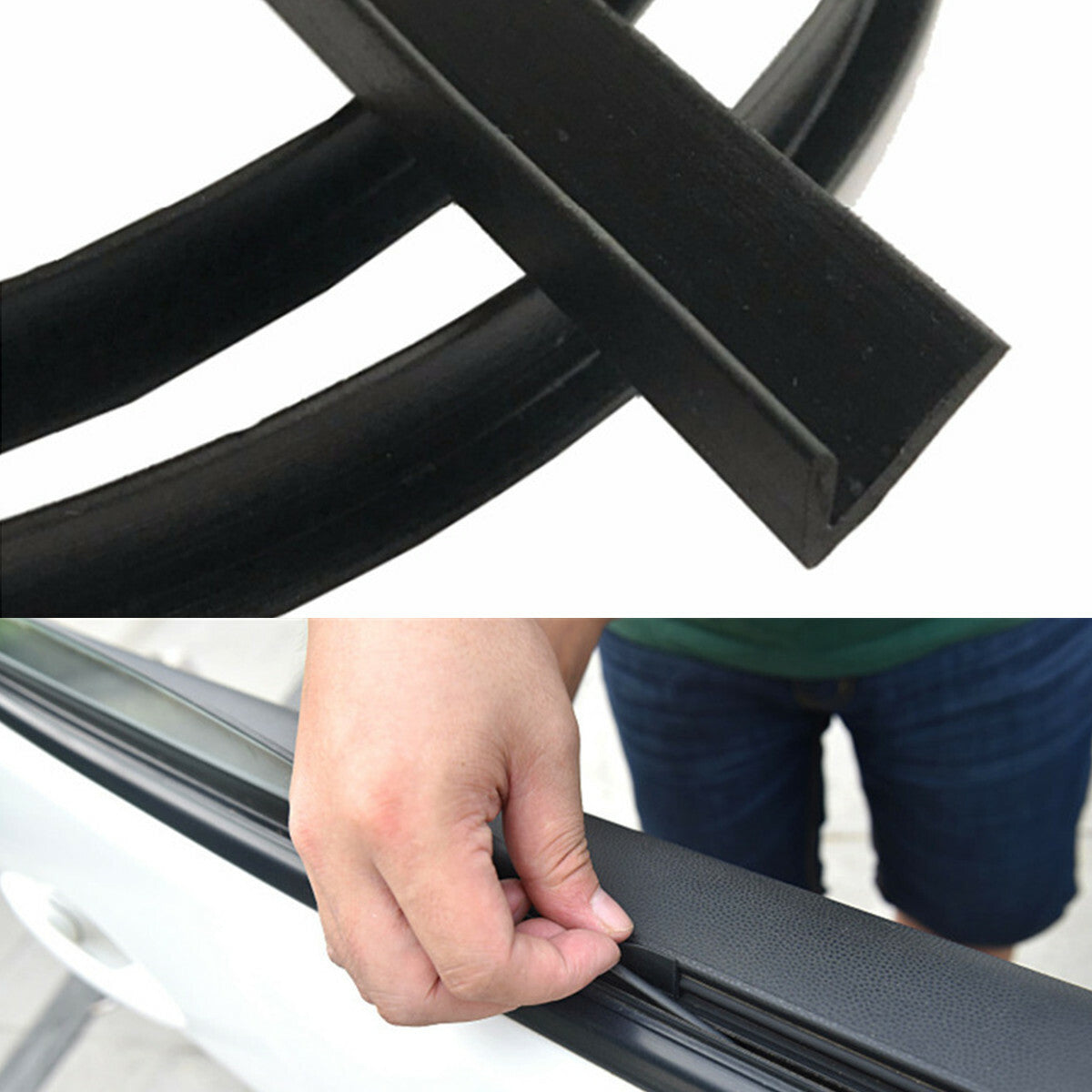 4M Seal Strip Car Front Rear Side Window Trim Edge Moulding Rubber Weatherstrip