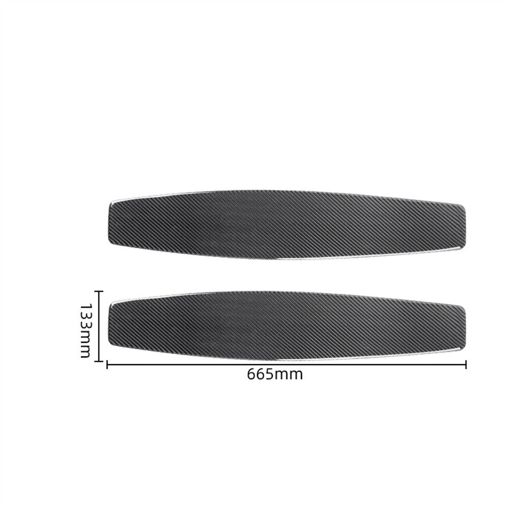 2¡ÁCarbon Fiber Front for Seat Back Panel Decorative Cover for Porsche Taycan 2019-22