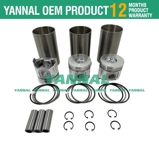 3TNV84 Engine Cylinder Liner Kit for US361CAB T2 T3 EF312T EF228 Tractors