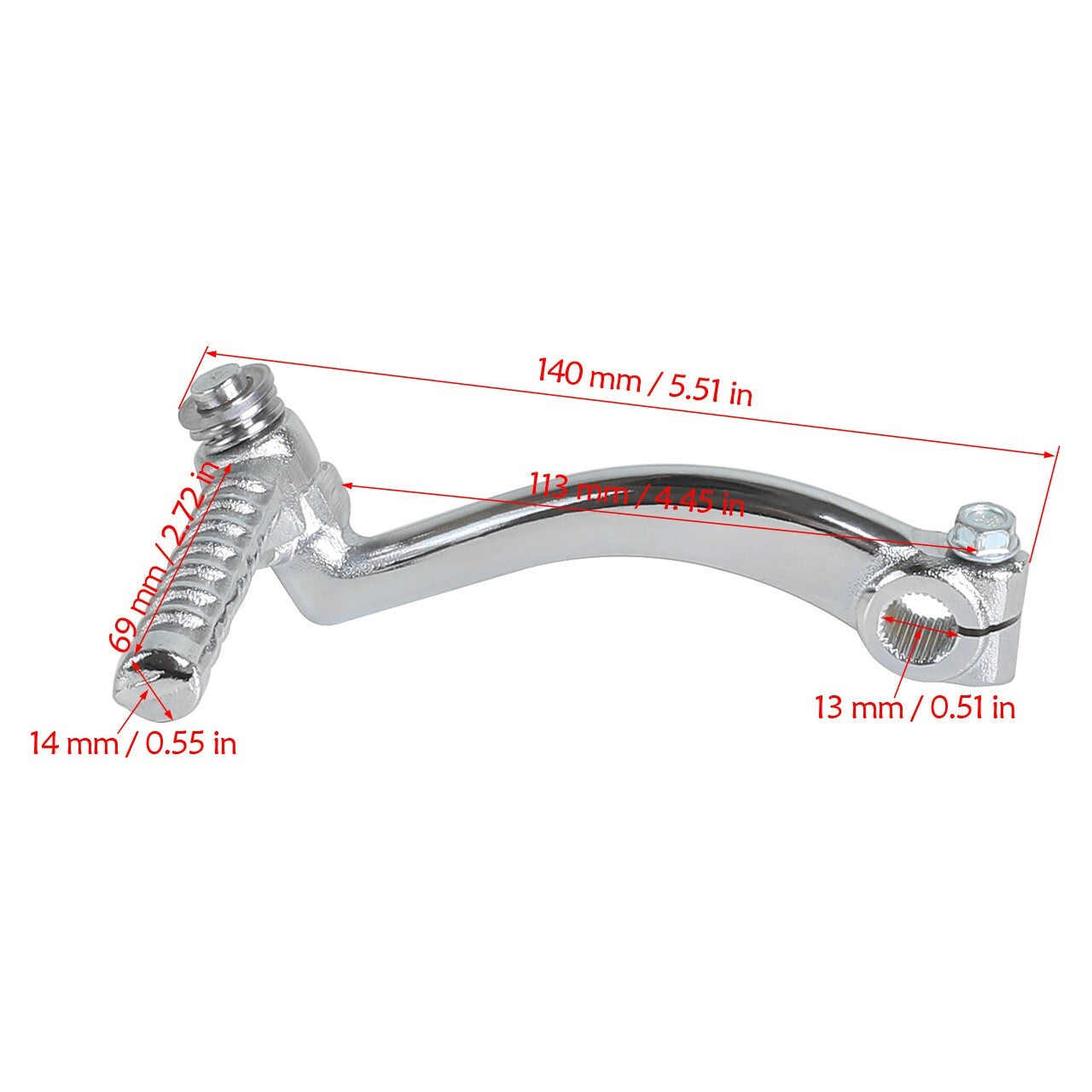 13mm Kick Start Beginner Lever for SSR GY6 125cc 150cc Pit Bikes, Quad Bikes, ATVs, and All-Terrain Vehicles