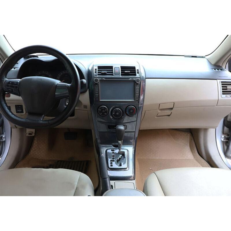 for Toyota for Corolla 2007-2013 Carbon Fiber Console AC Button Control Frame Trim