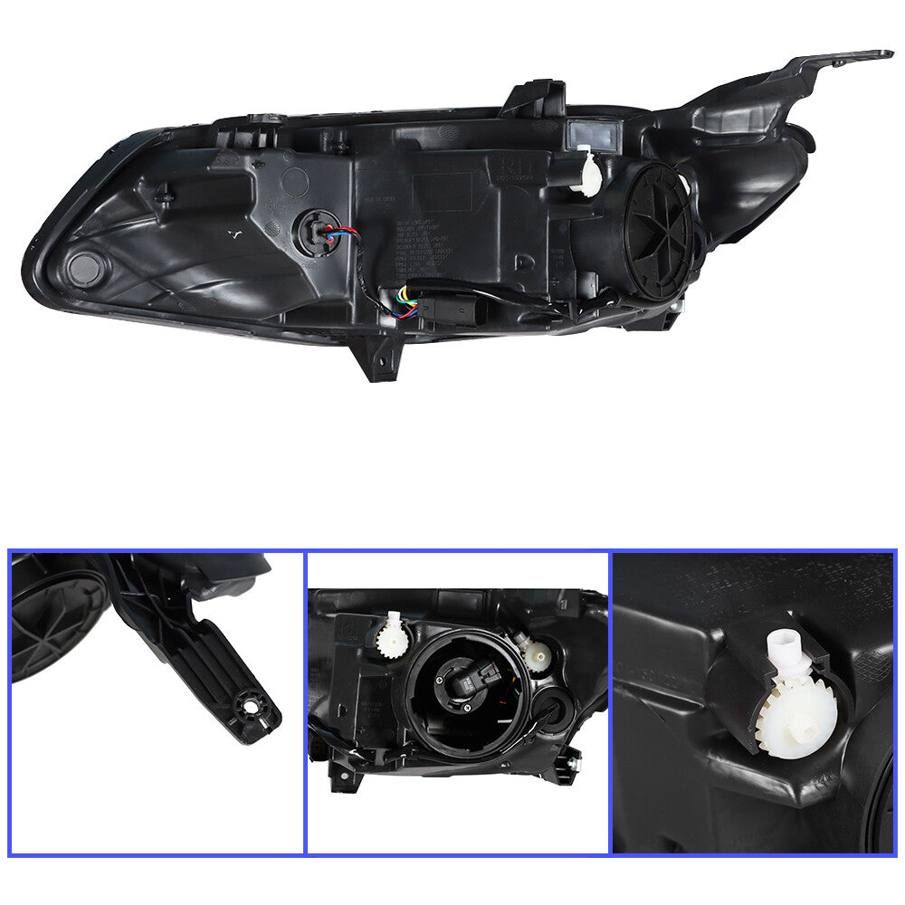 Headlights for 2016-2018 Malibu with transparent lens projector drive-side - n