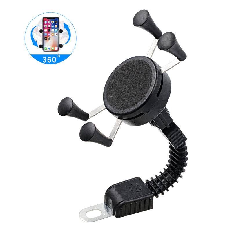 1-Piece Motorcycle Mount Phone Holder Mirror Base for Smartphones GPS- n