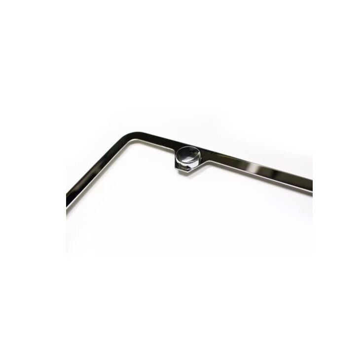 1 piece of car license plate frame cover cap for trunk ultra-thin chrome plating suitable for Genesis