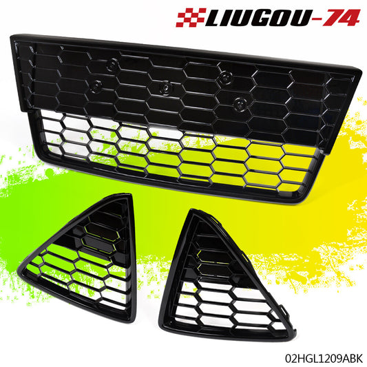 Pack Fits for Focus 2012 - 2014 Front Bumper Lower Grille Grill Honey Bed - v