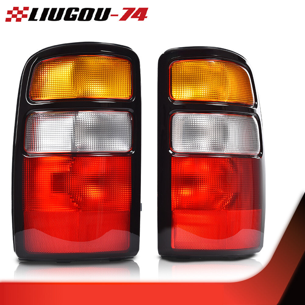 Pair of tail lights red fits 2000 - 2006 for Suburban Tahoe for GMC for Yukon - v