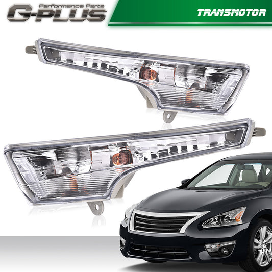 Turn Signal Light Plastic Lens Left and Right Fits 2013 - 2016 for Altima- v