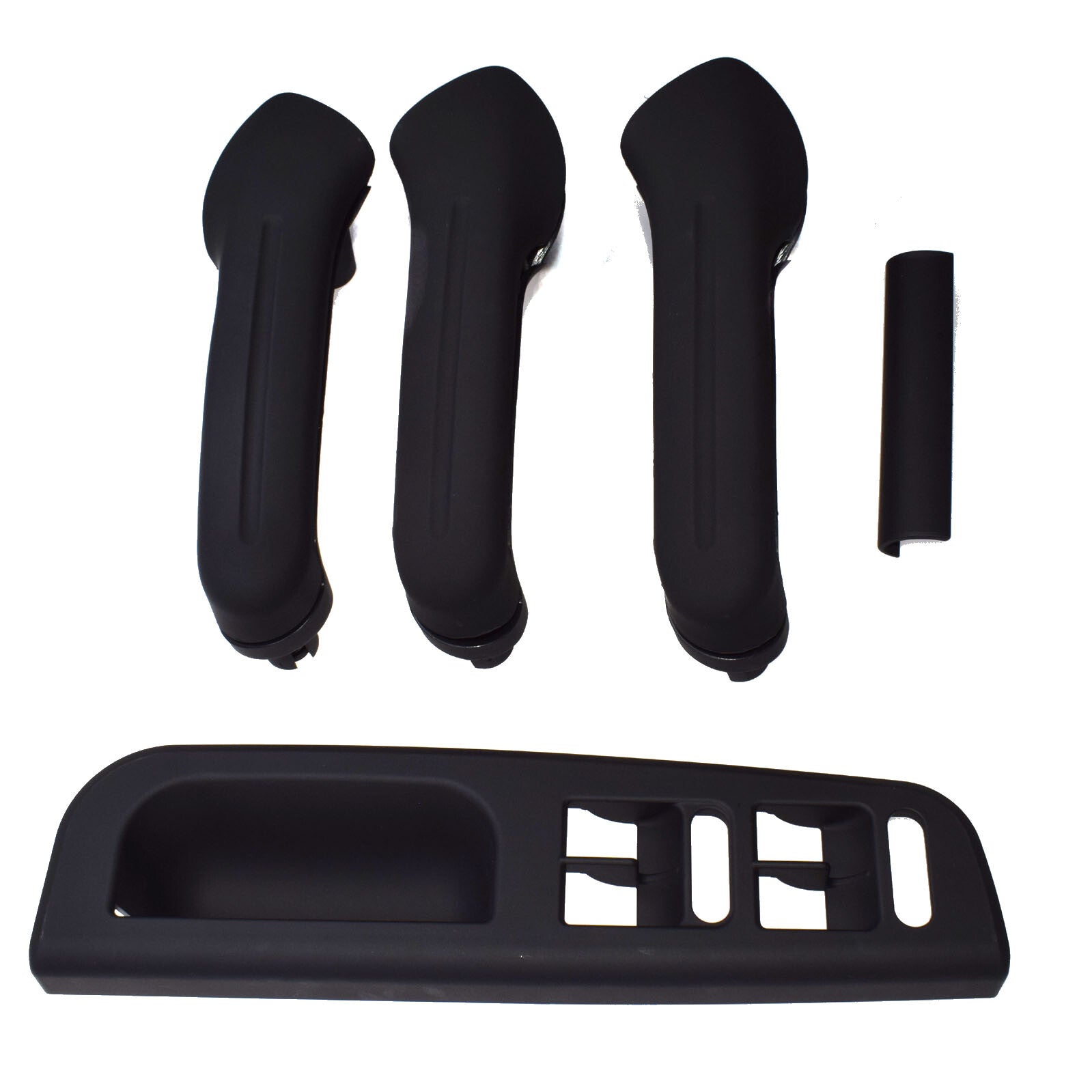 5-piece set of black inner door handle cover switch frame trim suitable for Golf MK4 (new) n