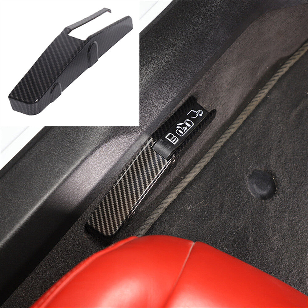 Carbon Fiber ABS Left Door Forced Door Opening Switch Trim for Corvette C8 2020+