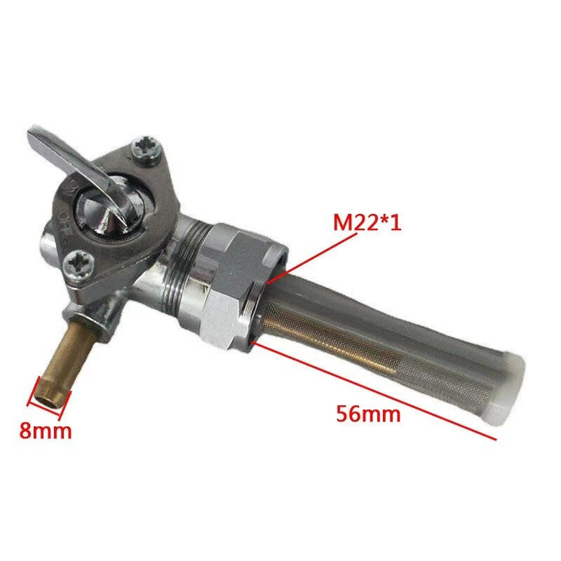 for Harley 62167-81 22mm Left Spigot Gas Tank Fuel Valve Petcock Switc
