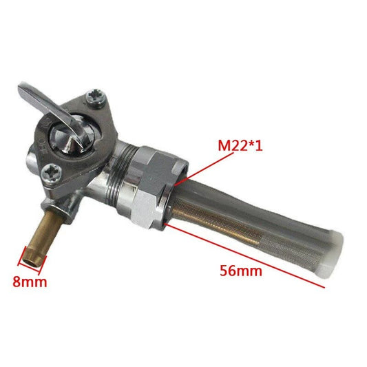 for Harley 62167-81 22mm Left Spigot Gas Tank Fuel Valve Petcock Switc