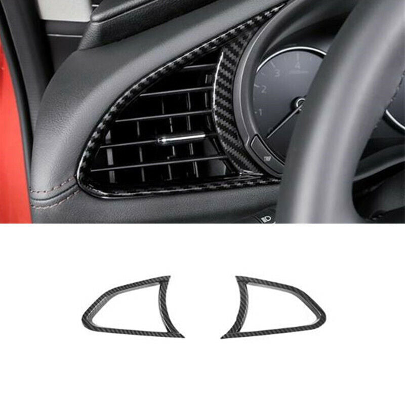 2PCS Car Front Side Air Outlet Vent Cover Trim for Mazda CX-30 CX30 2020-2022