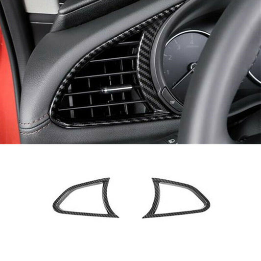2PCS Car Front Side Air Outlet Vent Cover Trim for Mazda CX-30 CX30 2020-2022