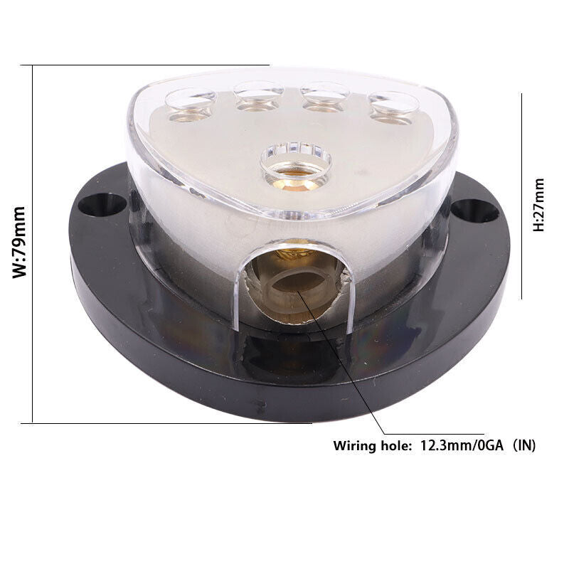 4-channel output car audio power distribution block/ground distributor 0/4 specification AWG- n