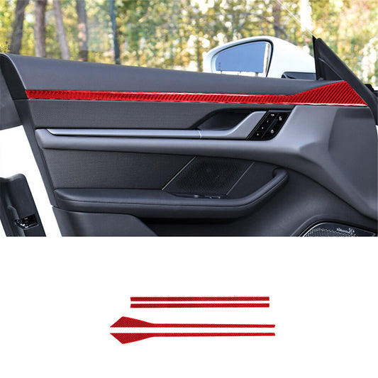 Carbon Fiber Armrest Storage Box Cover Trim for Alfa Romeo Giulia 2017-2019 v