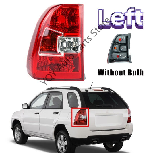 Left for Kia Sportage 2005-2010 Rear Bumper Tail Light Shell Cover NoBulb