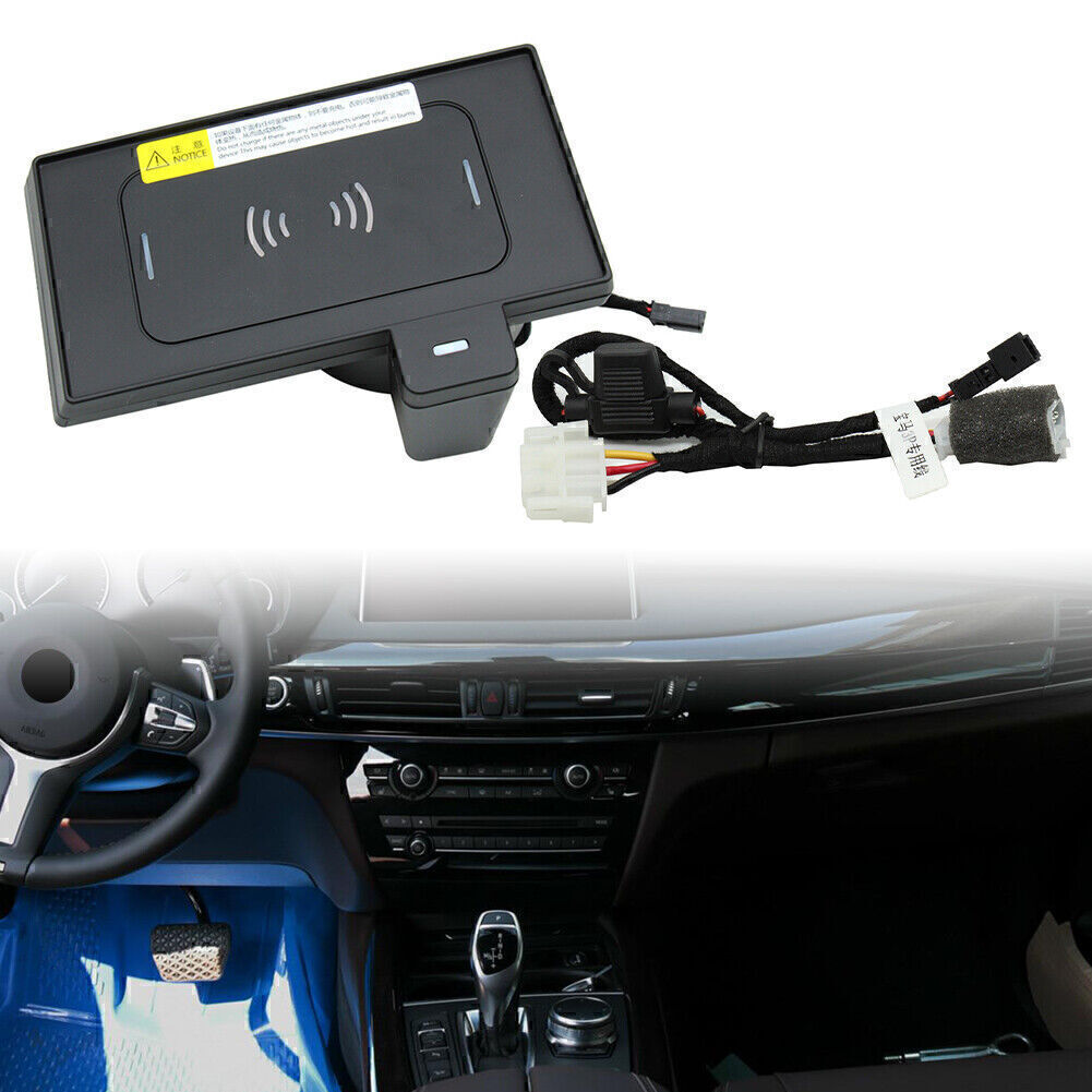Car Console Storage box Wireless Charging charger for BMW X5 X6 F16