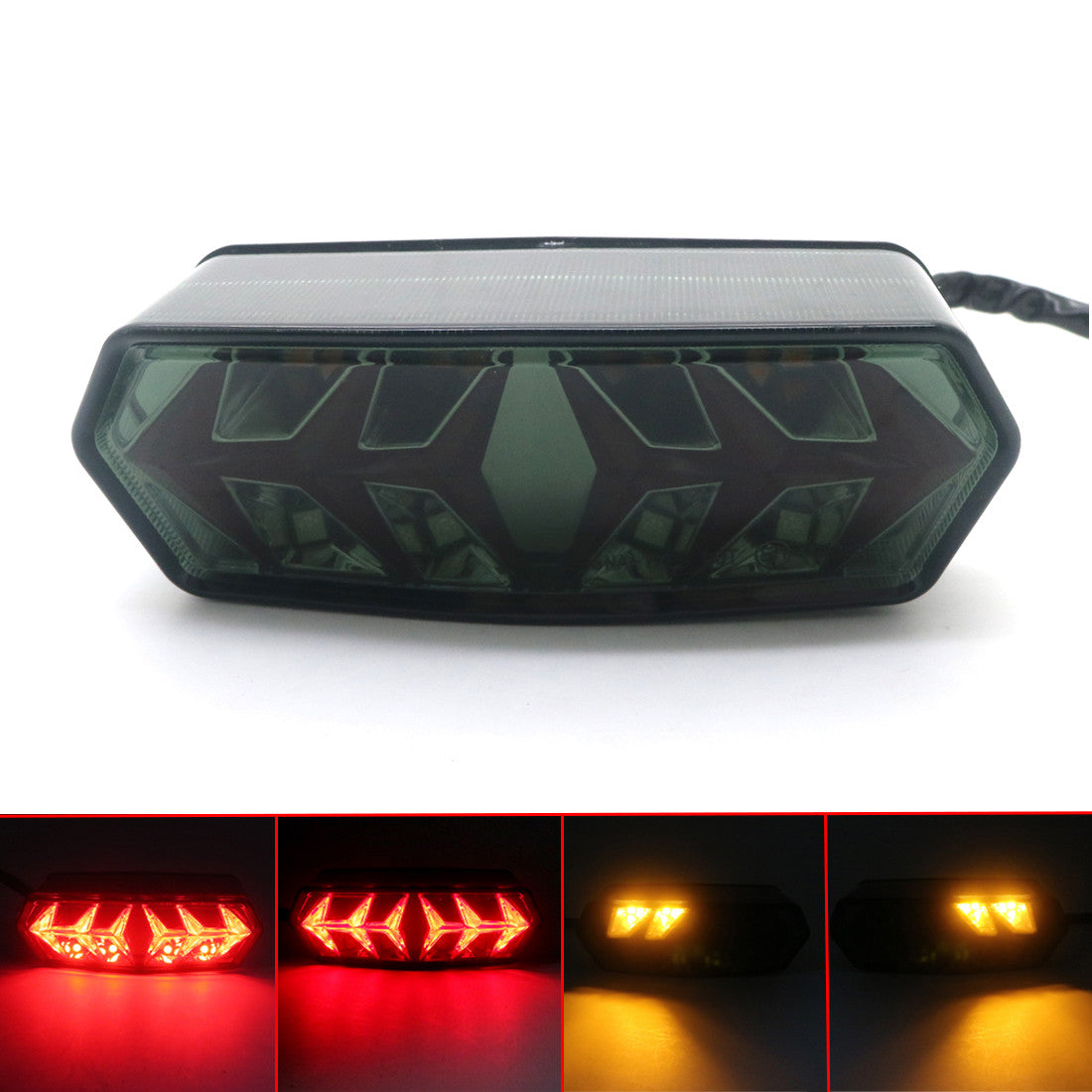 New Smoke LED Tail Brake Turn Signal Light for Honda Grom MSX 125 CBR650F CTX700 Q