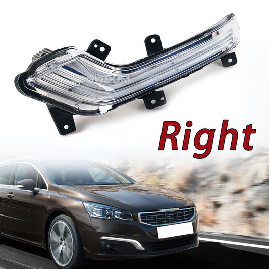 Car Front LED Daytime Running Light Fog Lamp for Peugeot 508 2015 2016 RIght