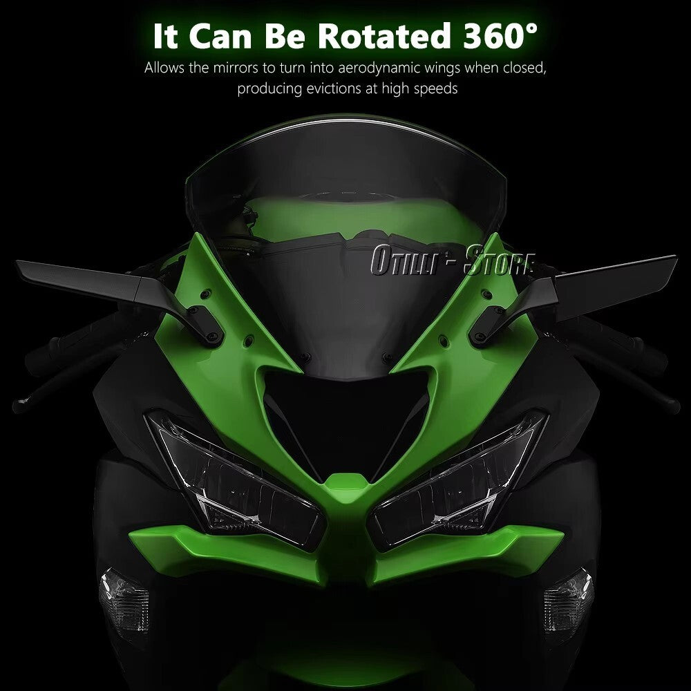 Motorcycle CNC Rear View Mirrors for Kawasaki 636 ZX6R 2019-2024
